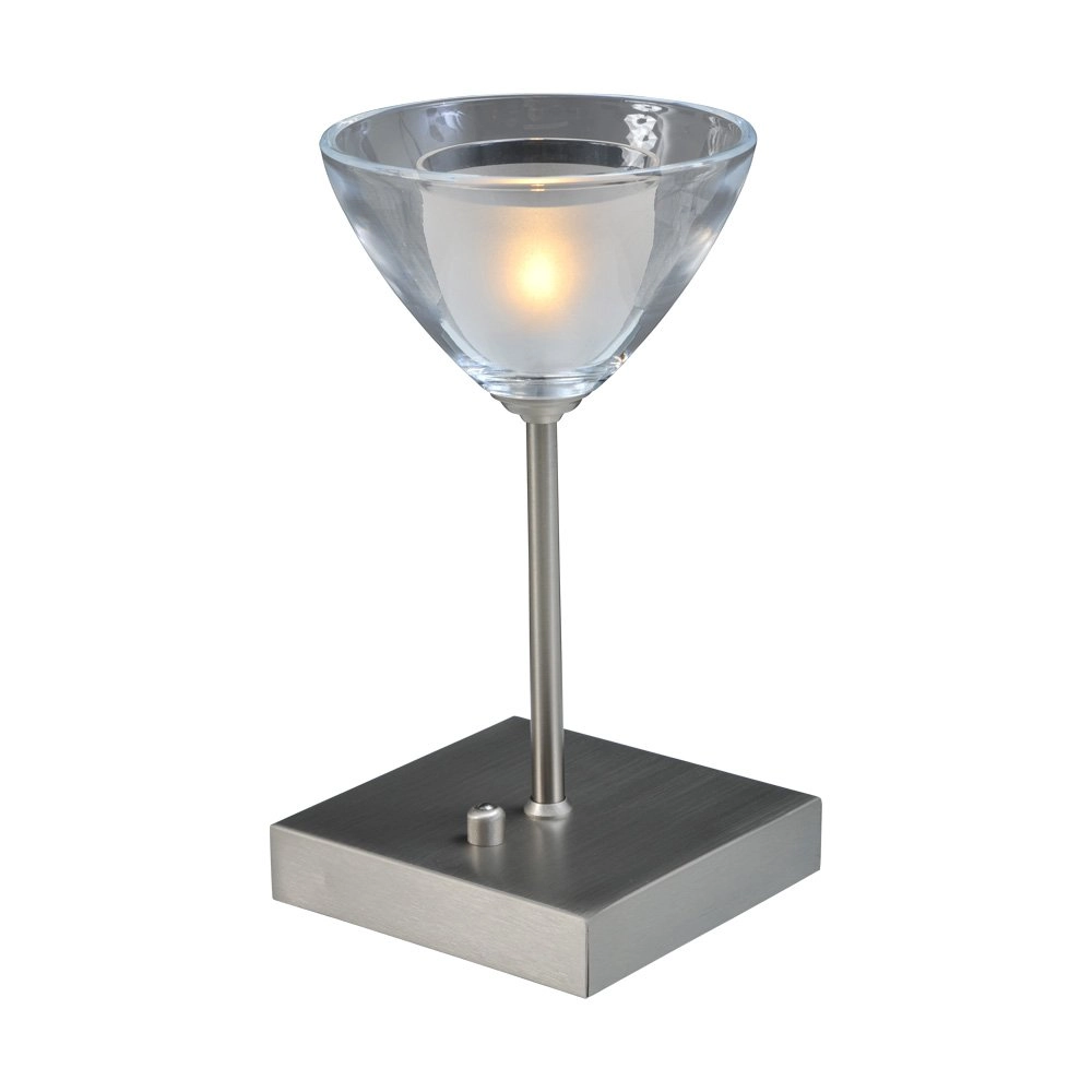 LED Tischlampe Caterina LED 20 cm metallic-grau Masterlight 8718121210605