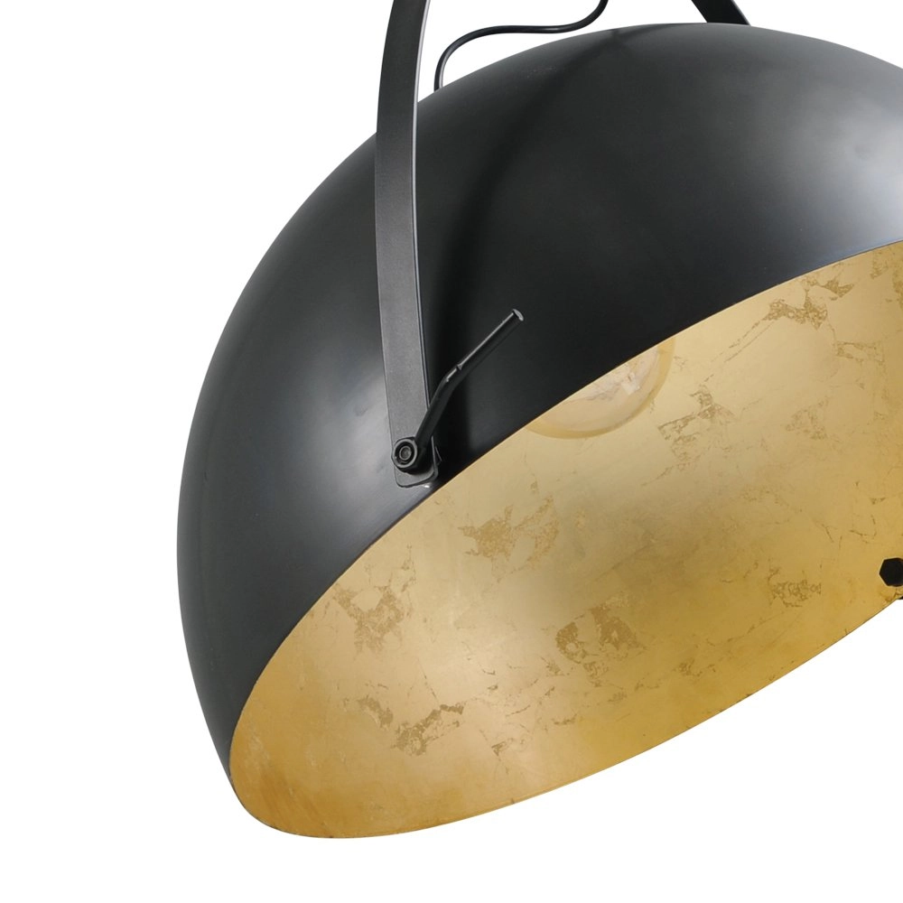 Pendelleuchte Larino 60 schwarz mit altem gold Masterlight 8718121234601