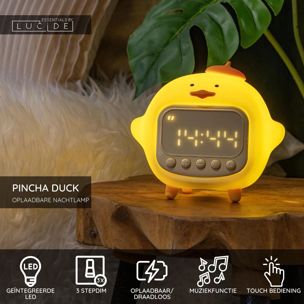 Nachtlicht im Kinderzimmer Pincha Duck Entenküken Lucide 5411212541345