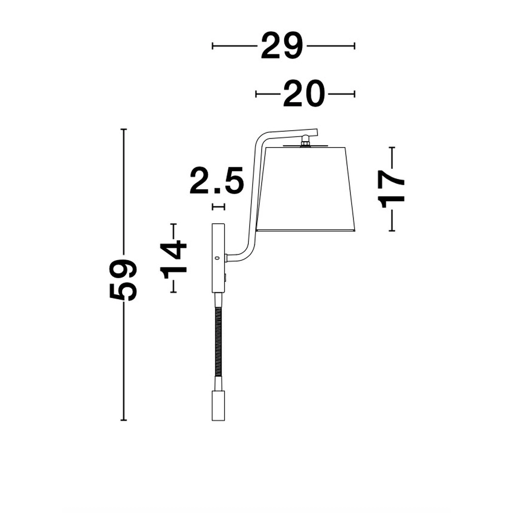 Nachttischlampe Sage weiß Lyora 5212017424044