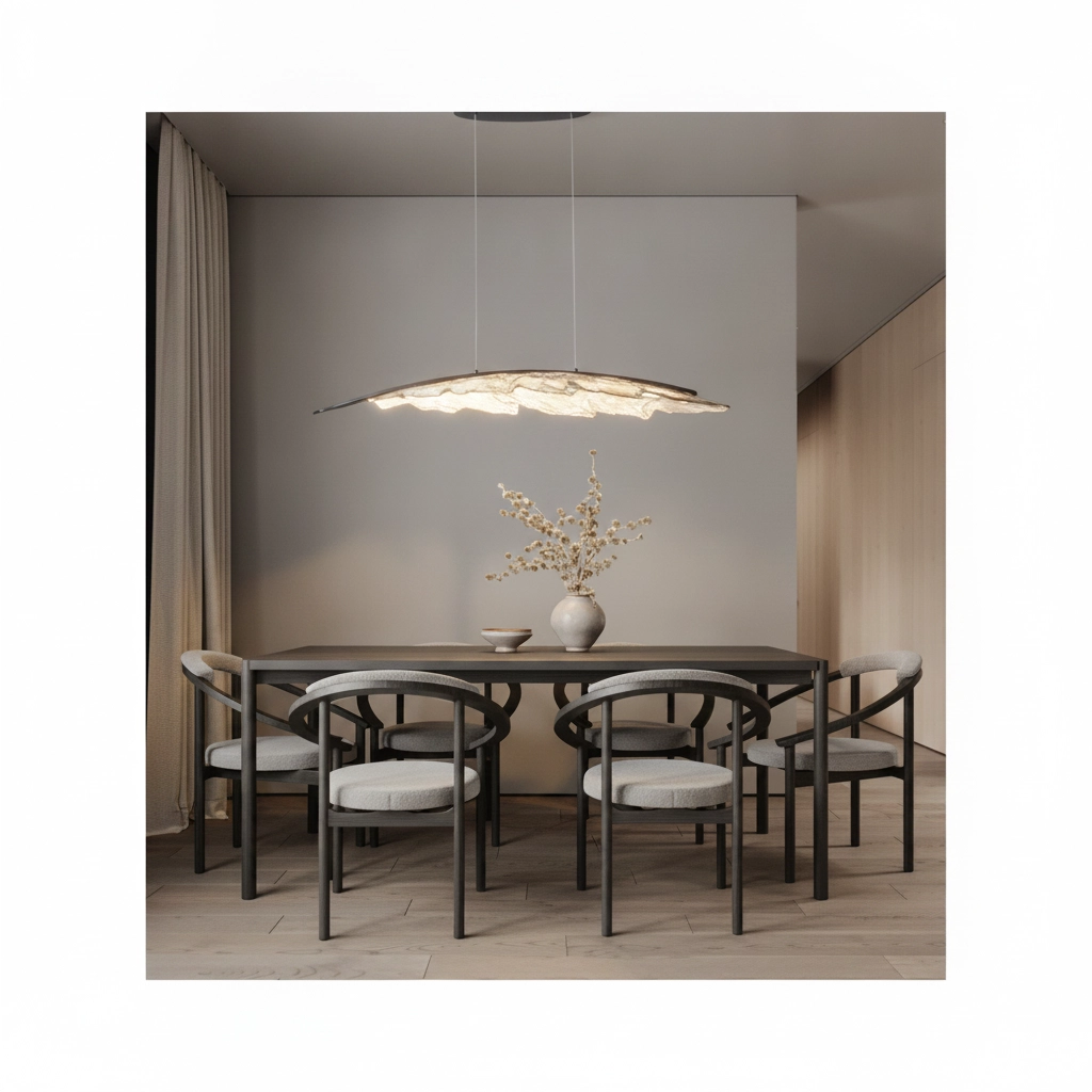 Design-Pendellampe Amado Anthrazit mit Mokka 131,5 cm
