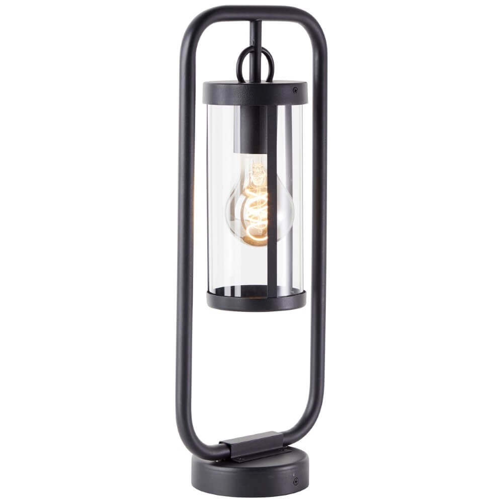 Schwarze Tischlampe Sidney Transparentes Glas Brilliant 4004353435690