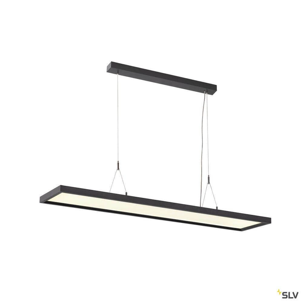 LED-Büro-Hängelampe Worklight Dali 57 W – 4000 K – 120 cm schwarz