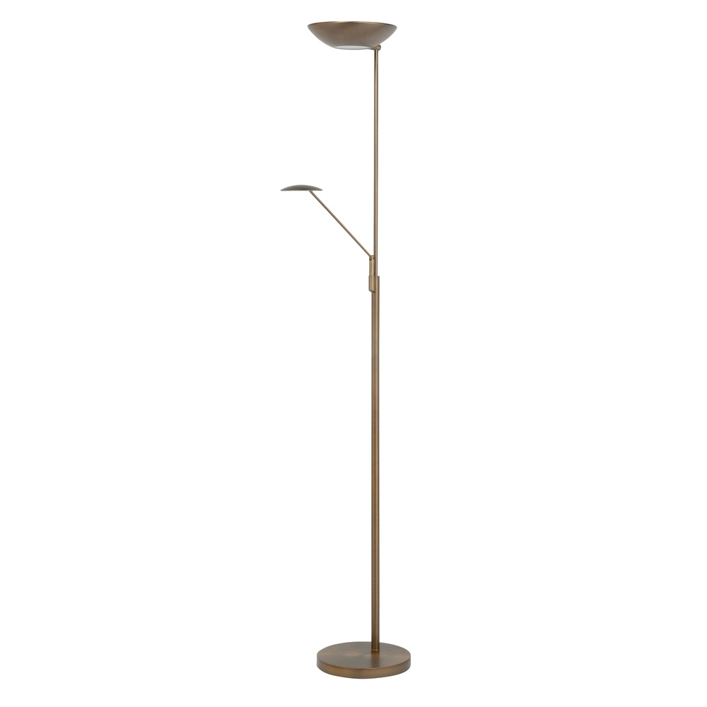 Stehlampe Bilbao klassische Kupferbronze Ø 28cm