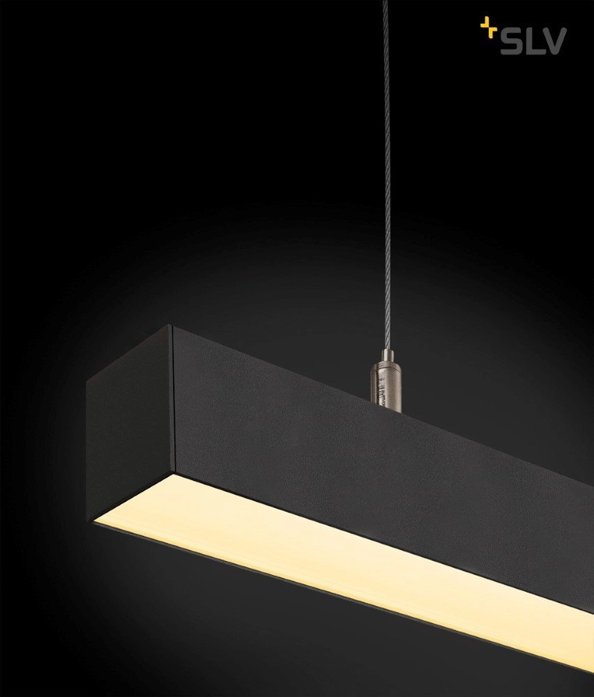 LED Hängelampe Q-Line Dimmbar 142 cm schwarz SLV 4024163196116