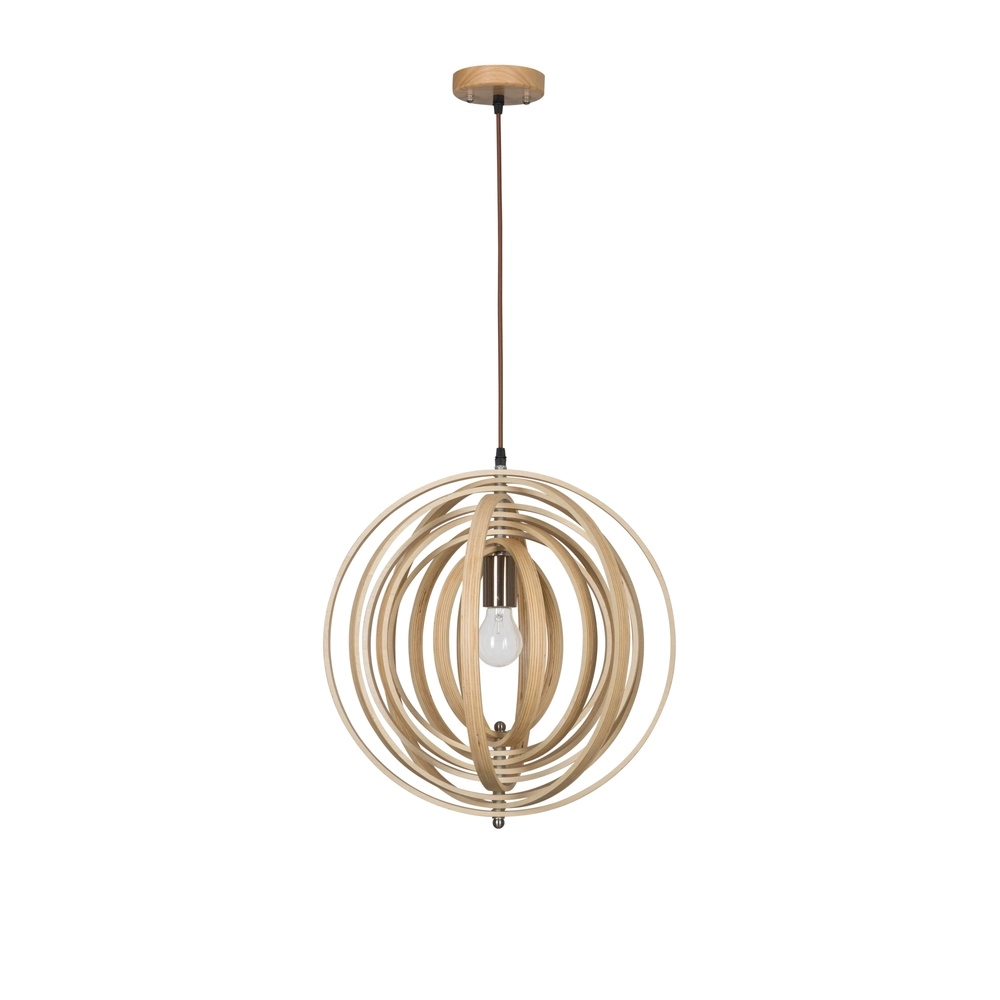 Moderne Pendelleuchte Asco Holz Ø 43cm Lyora 5212017424945