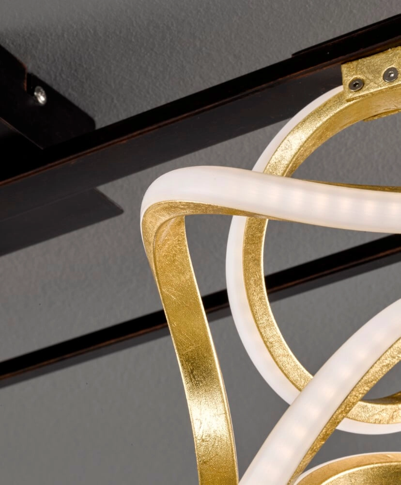 Designer-Deckenleuchte Gesa schwarz mit gold Fischer & Honsel 4001133205566