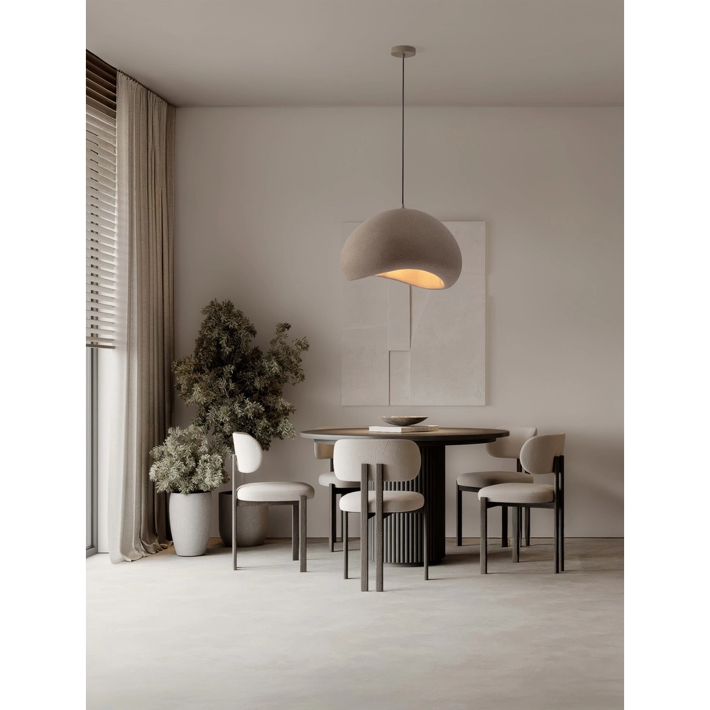 Natürliche Pendelleuchte Aere braun 60cm Lyora 5212017476746