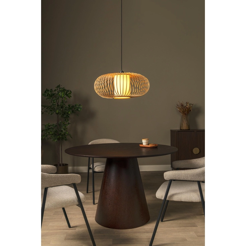 Pendellampe Thuline Ø 60 cm Holzoptik Lucide 5411212051783