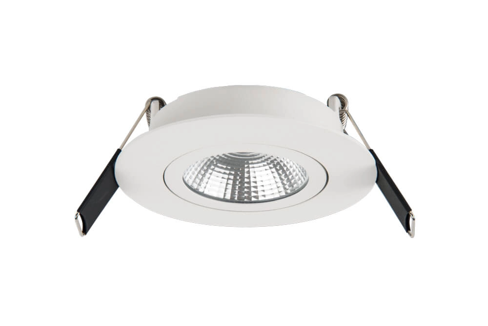 Flacher Einbaustrahler Lux Slim 3000K - weiß Lyora 5055788250036