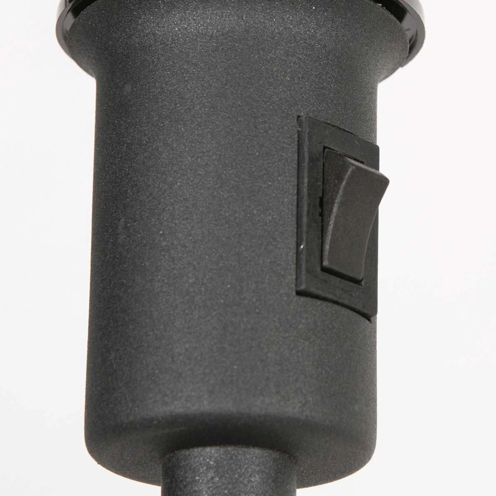 Schwarze Stehleuchte Noor mit schwarzer Kapuze Steinhauer 8712746182309