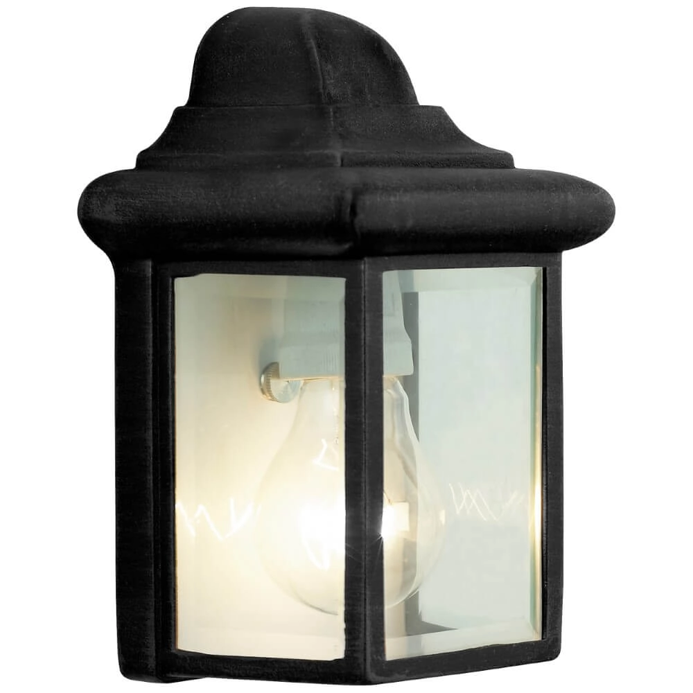 Schwarze Wandlampe Nissie klassisch Brilliant 4004353356568