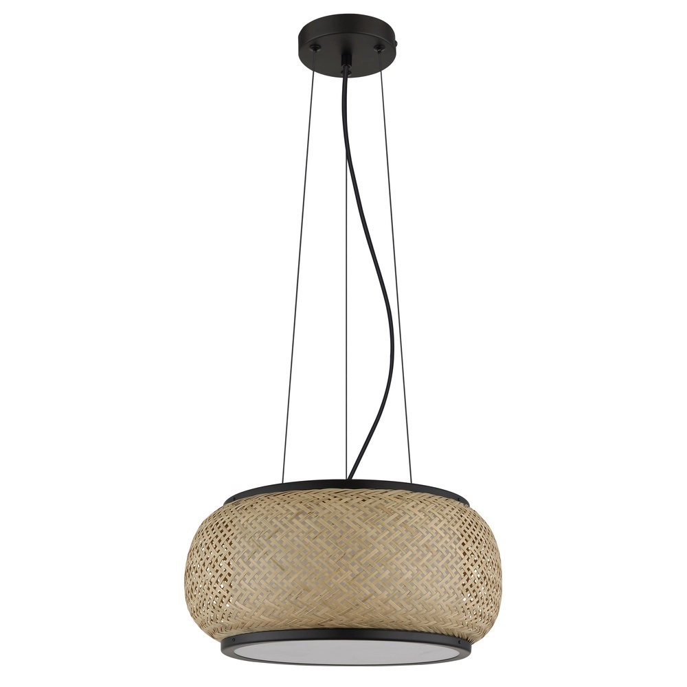 Pendellampe Bambora Schwarz mit Bambus Globo 9007371578795