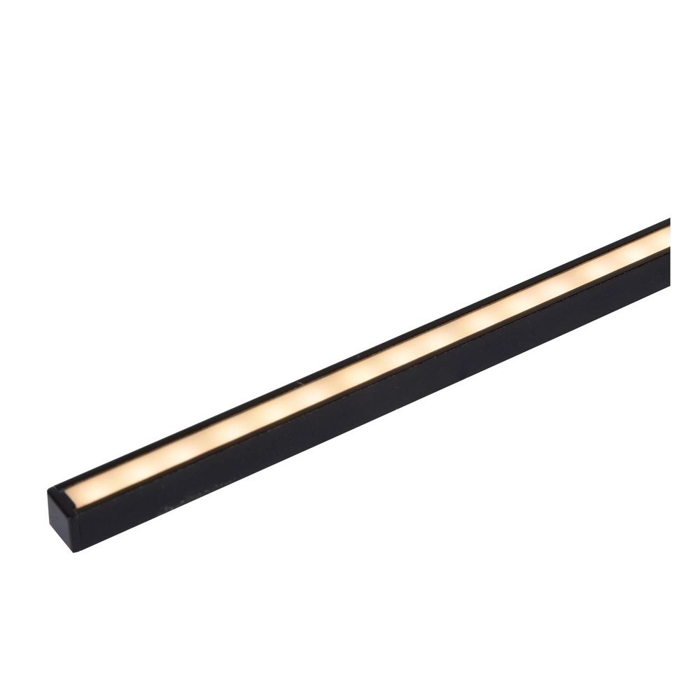 Elegante Badezimmerwandlampe Mizar IP44 60cm schwarz Lucide 5411212126924