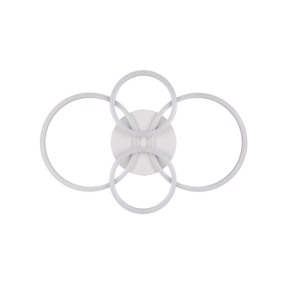 Moderne Deckenlampe Quilo Rundweiß Trio 4017807704259