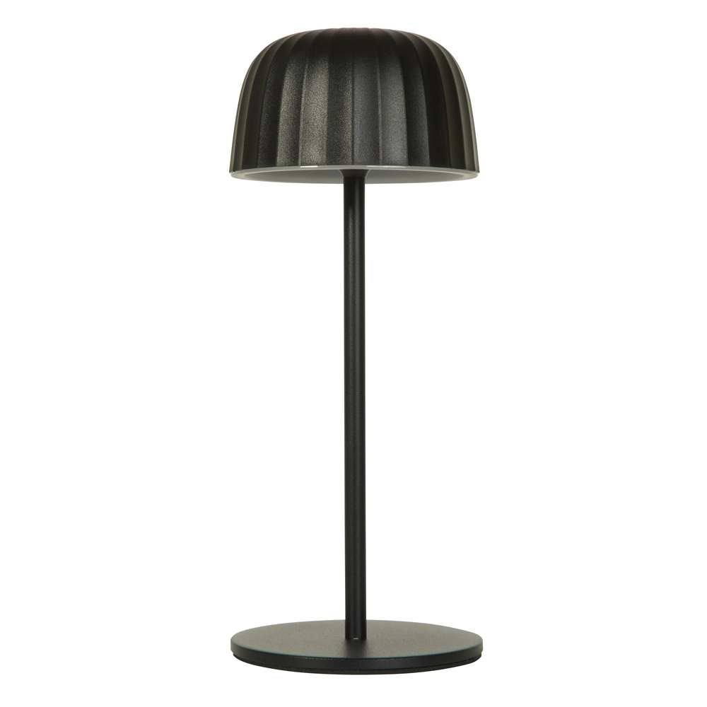 USB wiederaufladbare Tischleuchte Ezra grau Searchlight 5053423306124