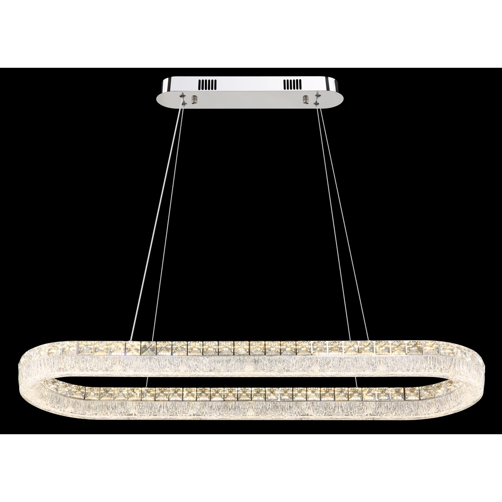 Pendellampe Laurel Ovales Chrom Globo 9007371572779