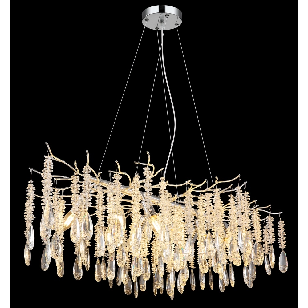 Pendellampe Kinga Silbergrau 100cm Globo 9007371567003
