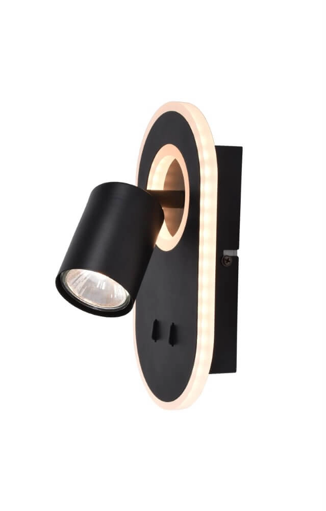 LED-Wandstrahler Kimon Schwarz Brilliant 4004353396779