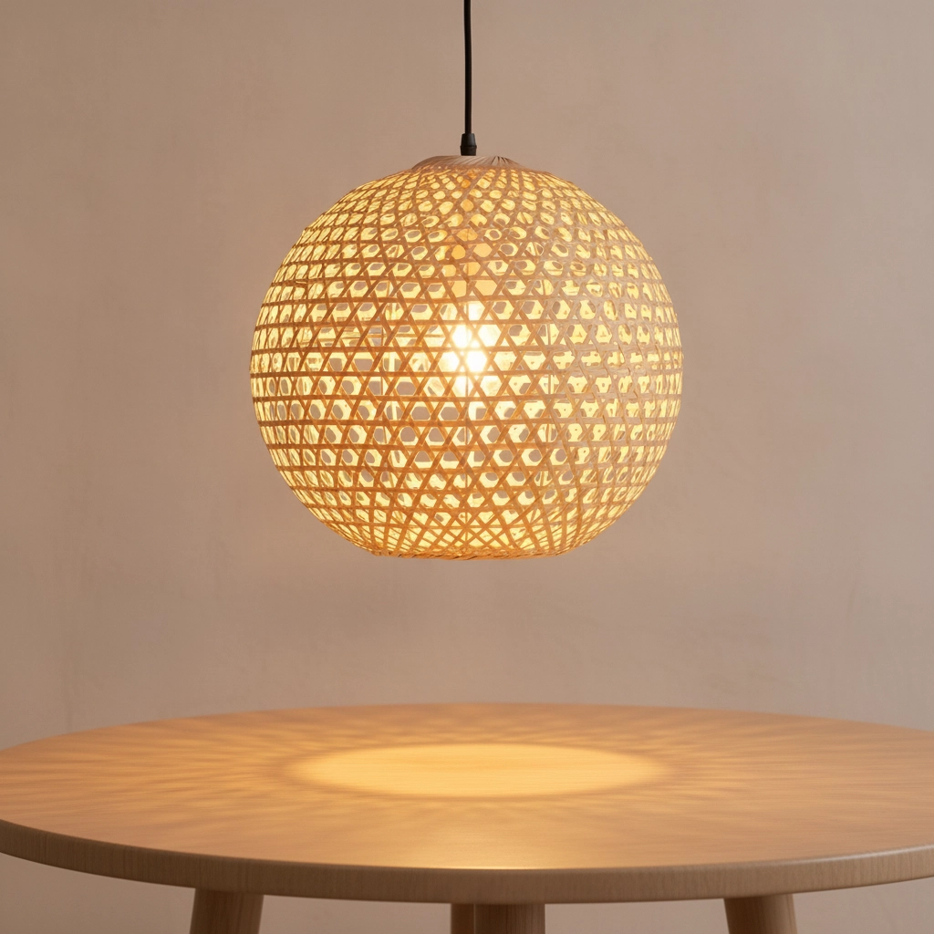 Pendelleuchte Melody Rattankugel Ø 40cm