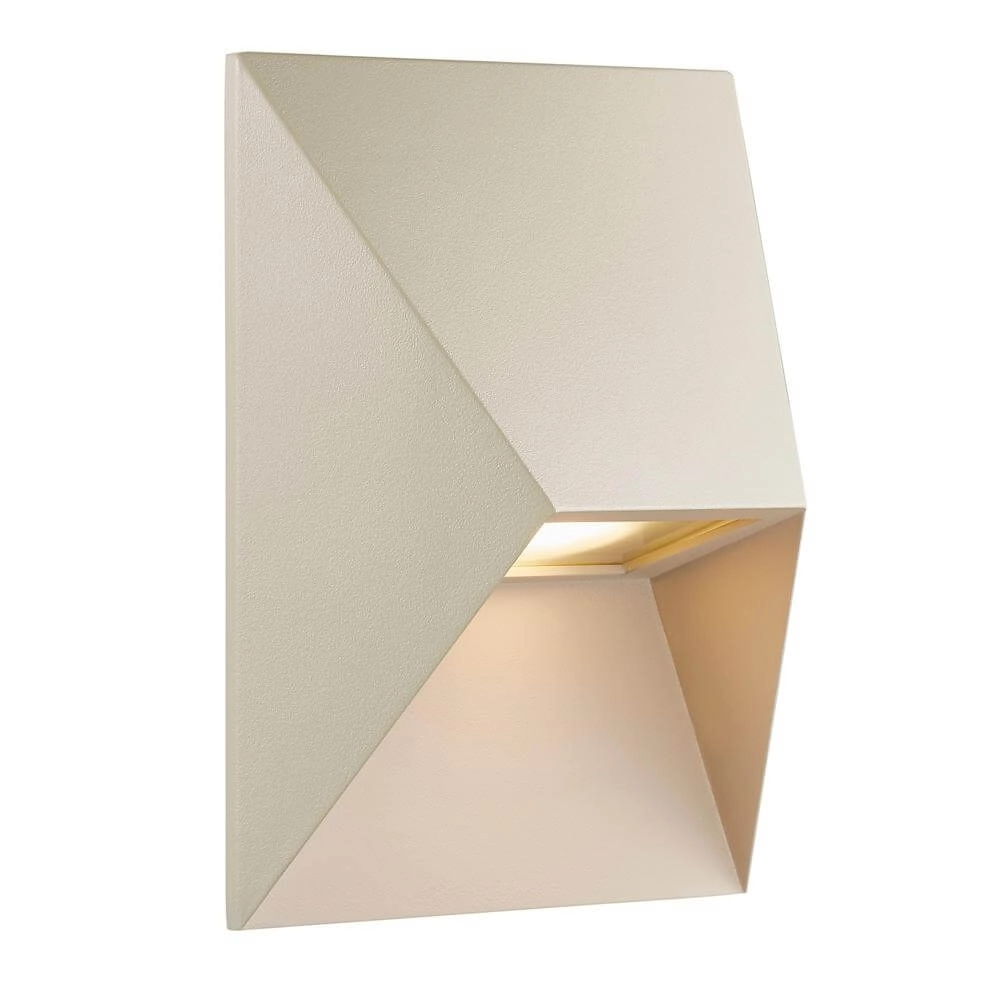Design-Wandleuchte Pontio sandbraun 15cm
