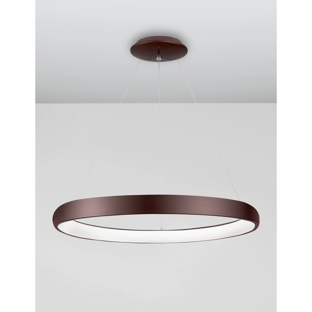 Design-Pendelleuchte Albi kaffeebraun Ø 81cm Lyora 5212017414892