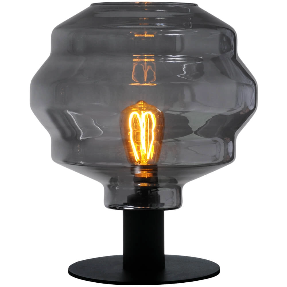 Tischlampe Porto mit Kugelrauchglas Ø 30cm