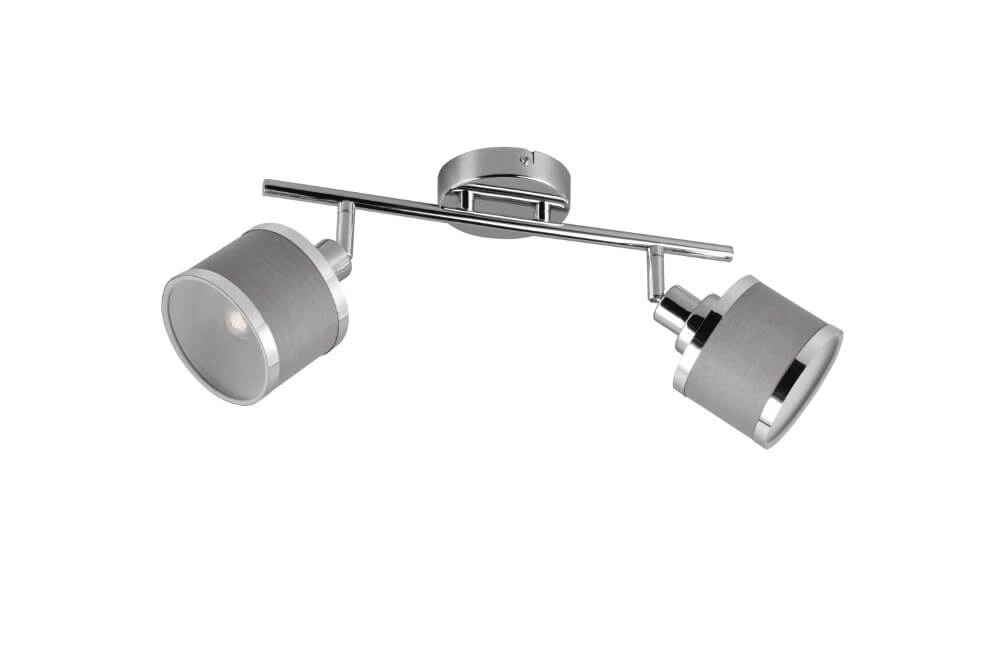 Design-Aufbaustrahler Arosa Nickel 2-flammig Trio 4017807581133