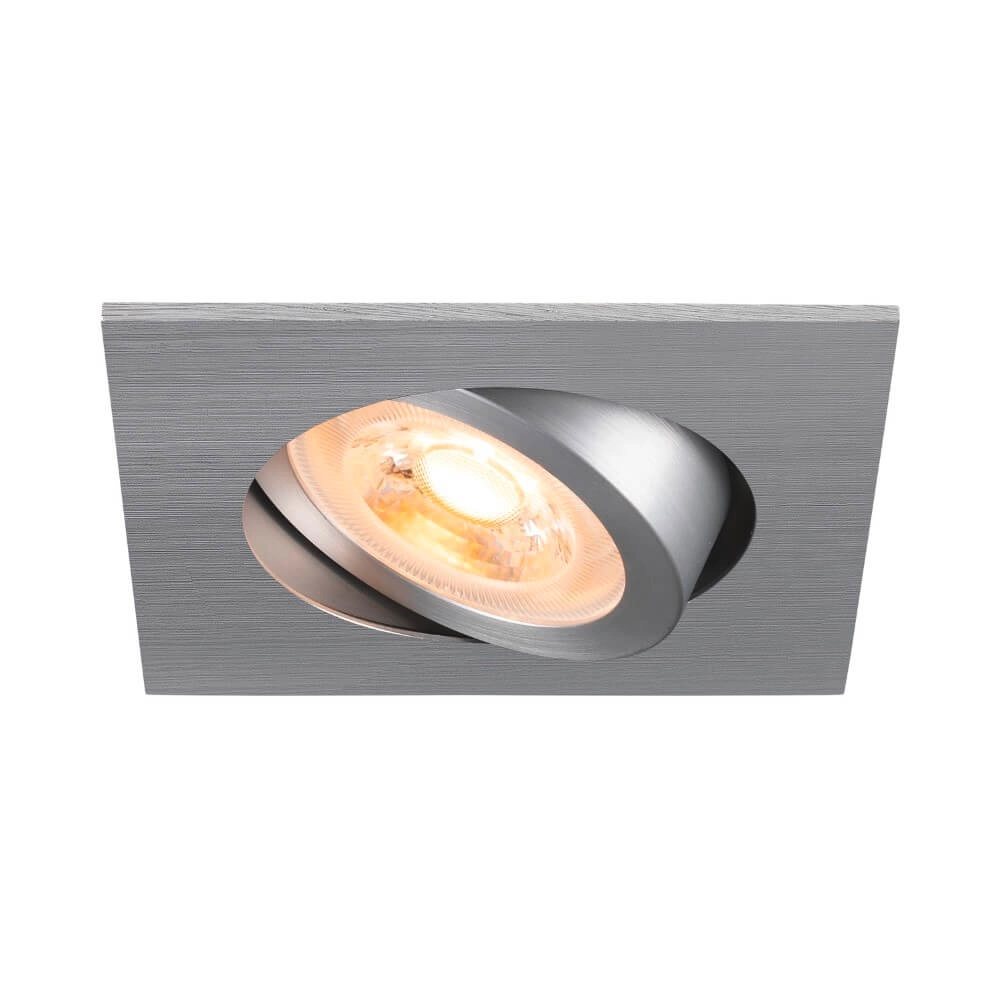 Einbaustrahler New Tria 68 quadratisch - Aluminium - GU10
