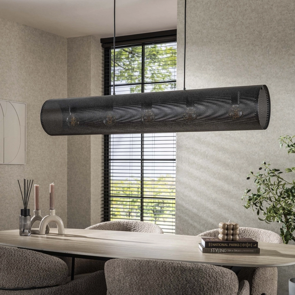 Horizontale Netz-Pendelleuchte Tubon 120 cm – 5x E27 Lyora 8716803512245