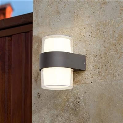 Wandlampe Frosty Round Anthrazit Searchlight 5053423164717