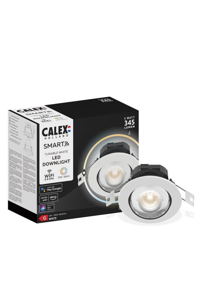 Einbaustrahler Smart home Down 8,5cm weiß Circle 8712879149248