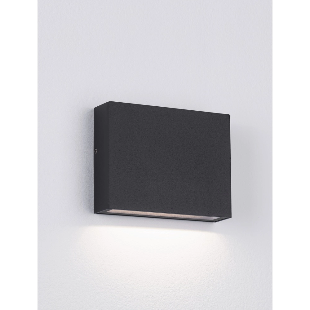Schlanker Wandstrahler Tick Downlighter Schwarz