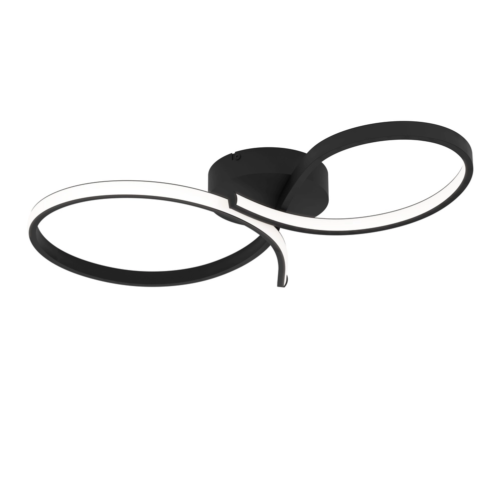 Moderne LED-Deckenbeleuchtung Serpins 60 cm – Schwarz Eglo 9008606313655