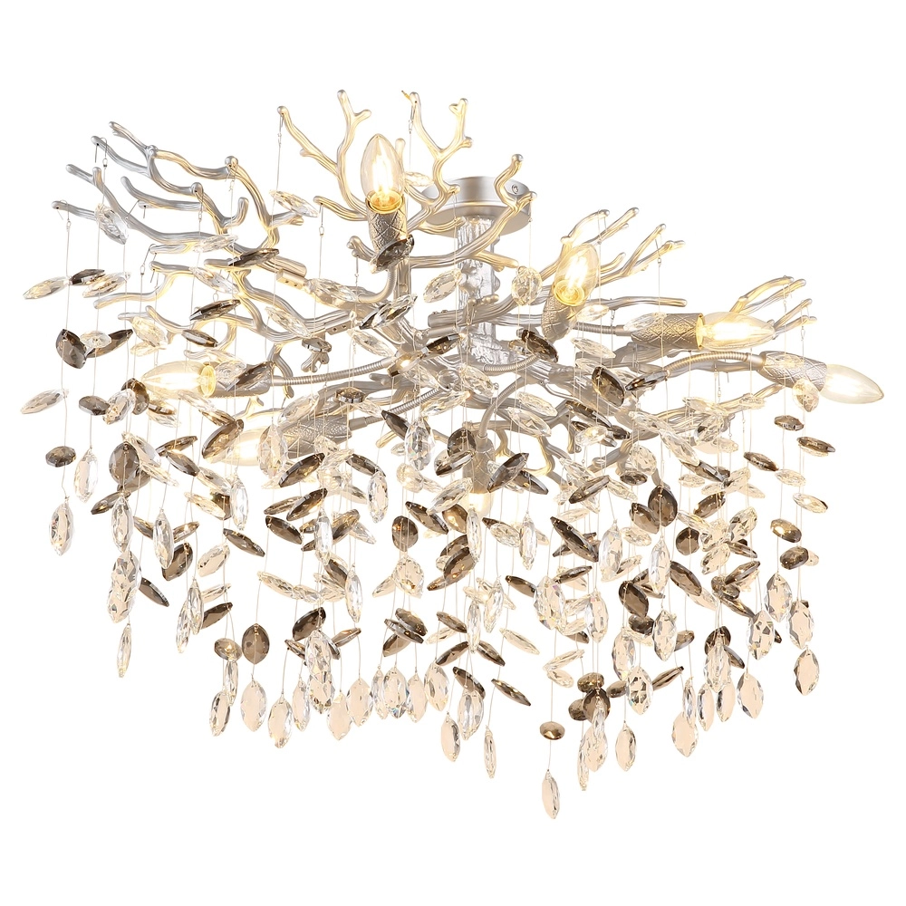 Deckenlampe Queena Silbergrau