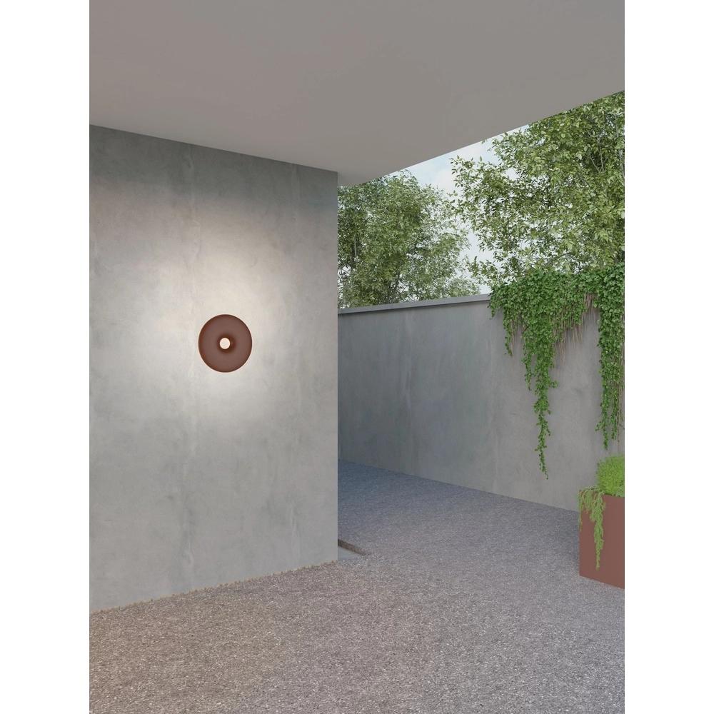 Einzigartige Wandlampe Splash Rund, rostbraun Lyora 5212017497208