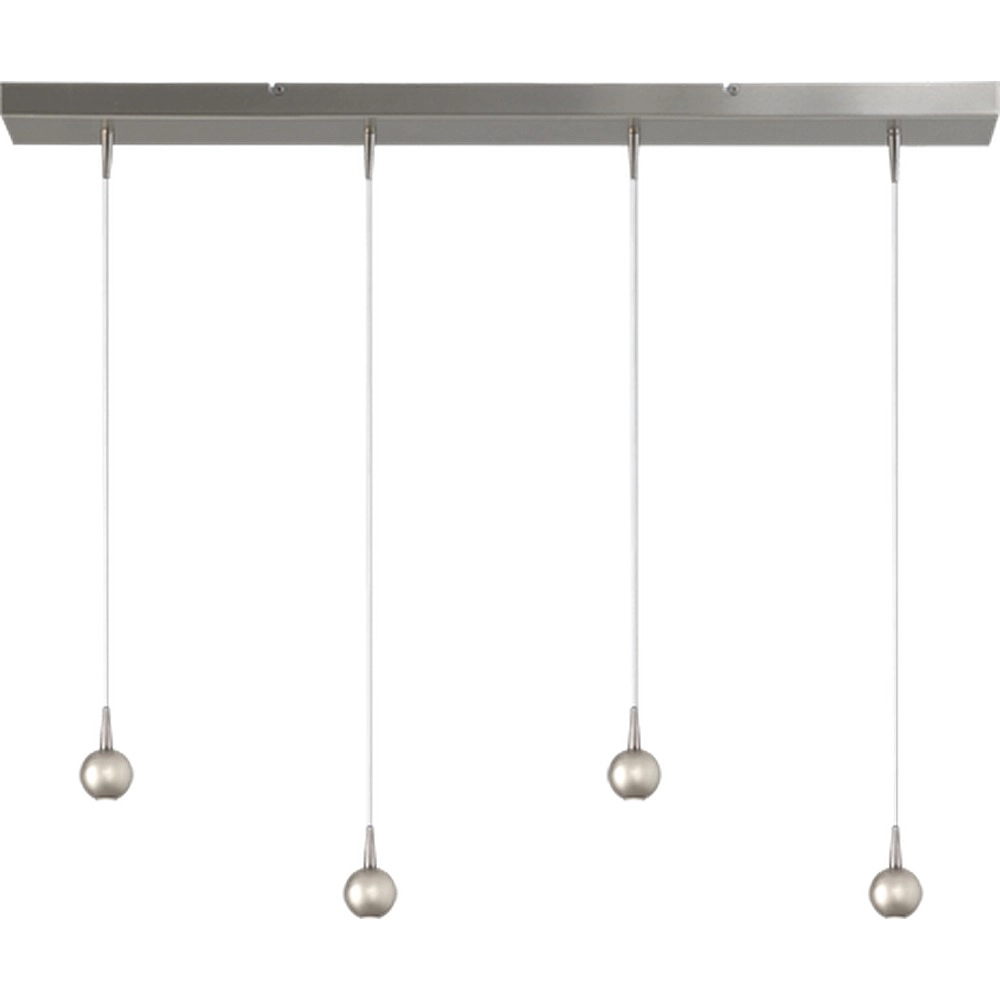 4-Licht Pendellampe Talana Nickel Ø 6 cm DTW