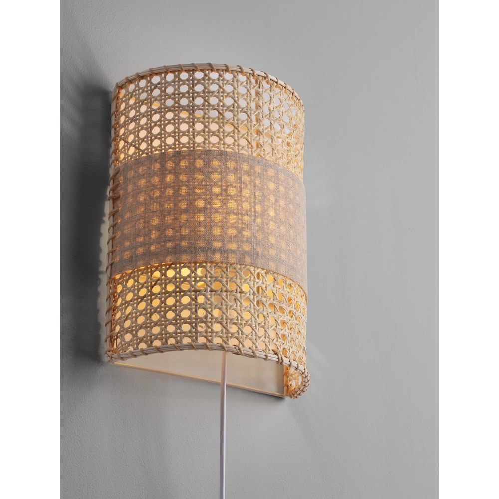 Wandleuchte Lum Rattan Lyora 5212017452931