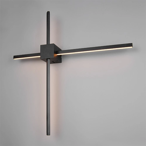 Moderne Wandlampe Cassino Schwarz 67,5 cm Trio 4017807683202