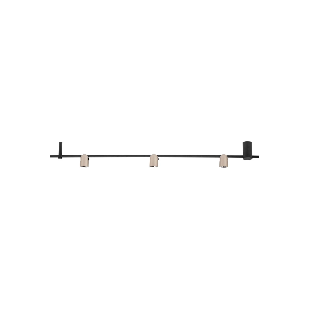 Deckenlampe Sirmos Schwarz mit Mokkabraun Lyora 5212017461896