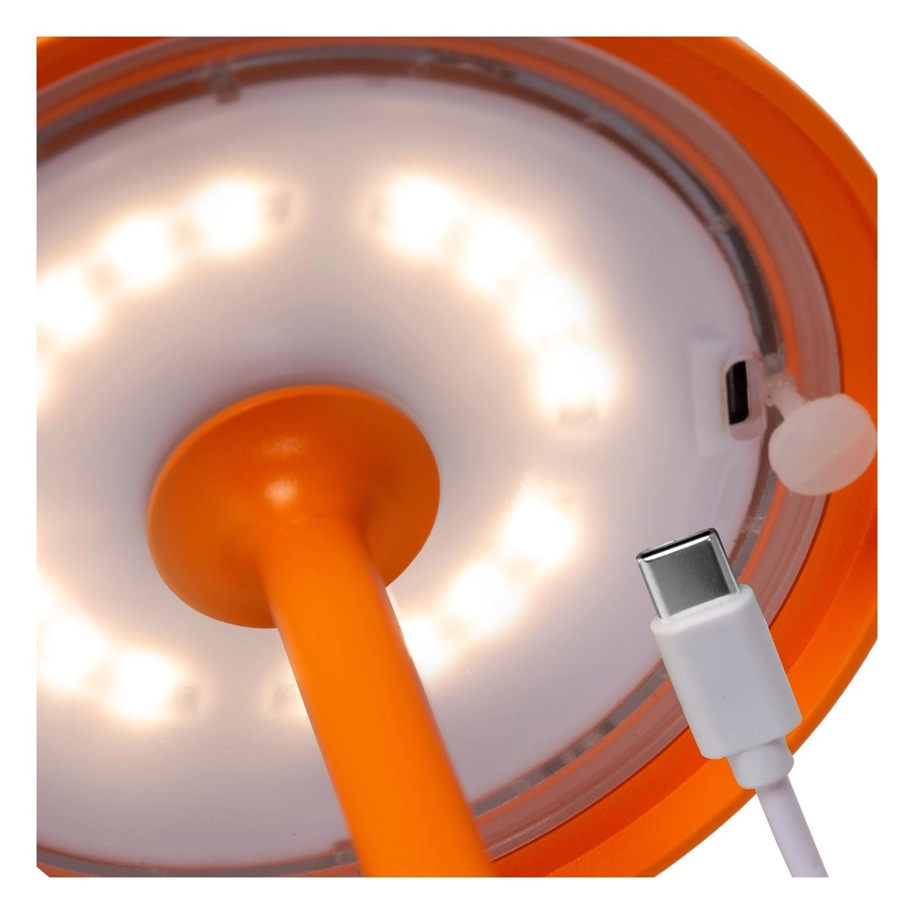 Wiederaufladbare Tischlampe Joy IP54 orange Lucide 5411212151988