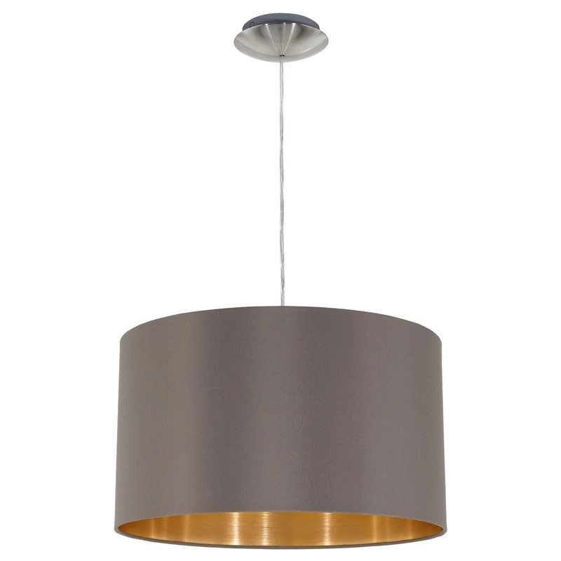 Pendelleuchte Maserlo Cappucino mit gold