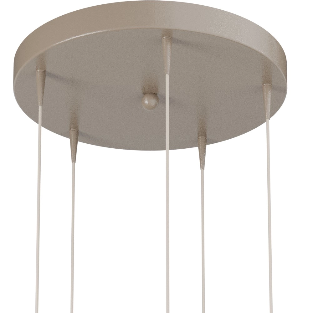 5-Licht Pendellampe Talana beige terra Ø 35cm DTW Masterlight 8718121399072