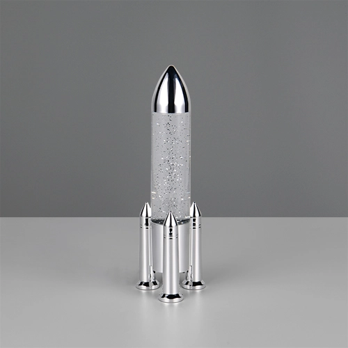Tischlampe Apollo Raketen-Titan-Grau Trio 4017807681208
