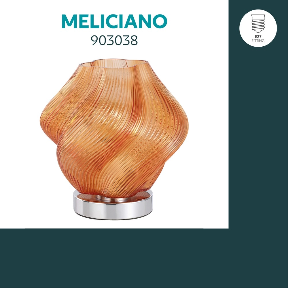 Tischlampendesign Vicenne Orange