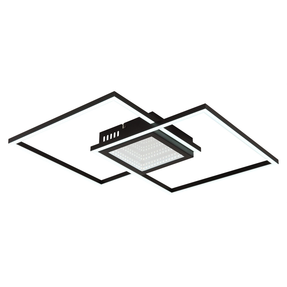 Moderne Deckenlampe Saunders Schwarzes Quadrat Globo 9007371475353