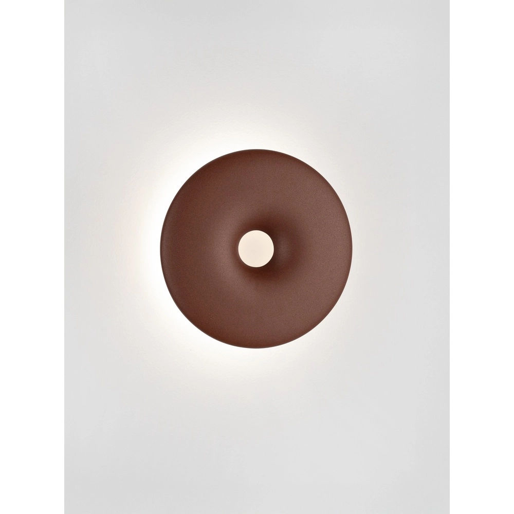 Einzigartige Wandlampe Splash Rund, rostbraun Lyora 5212017497208