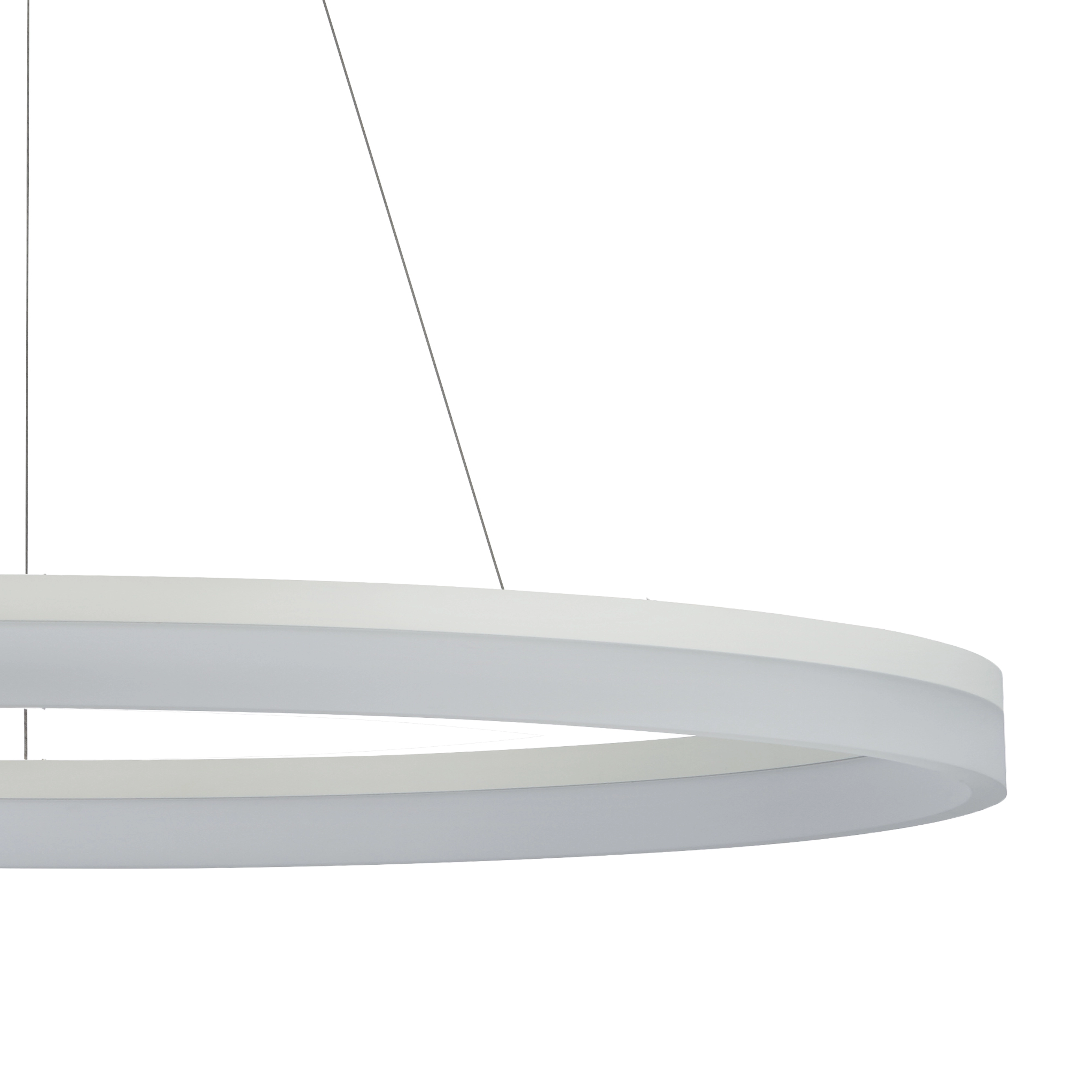 Elegante Pendellampe Ara Ø 150 cm weiß Lyora 5053423307893