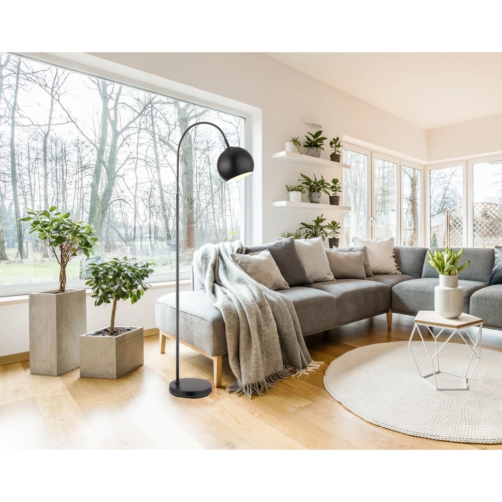 Design-Stehlampe Benno Schwarz Globo 9007371513932