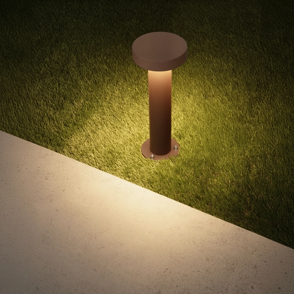 Designing-Gartenlampe Gong rostbraun 30cm - 3000K